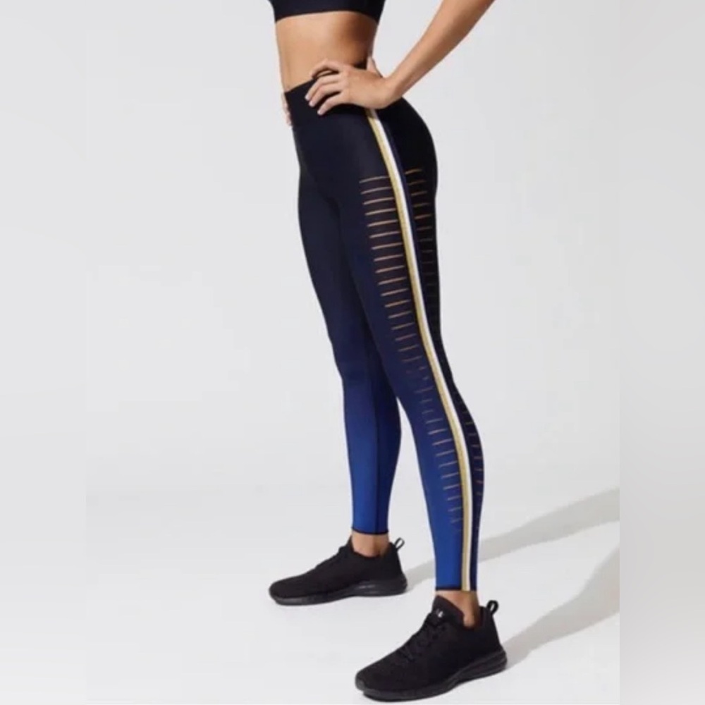 ULTRACOR Slash Ombre Performance Leggings Collegiate Stripe